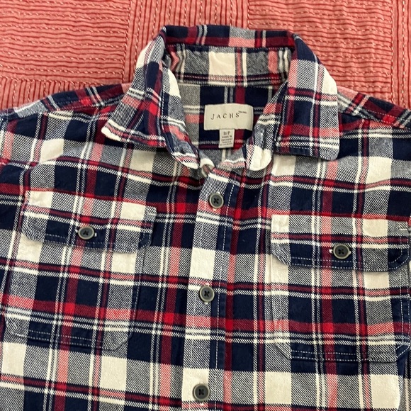 Jachs Mens size small flannel plaid checkered shirt 100% cotton - Picture 16 of 16
